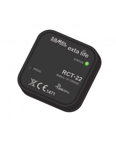 EXTA LIFE FUNK-TEMPERATURSENSOR, BATTERIEMONTIERT, TYP: RCT-22